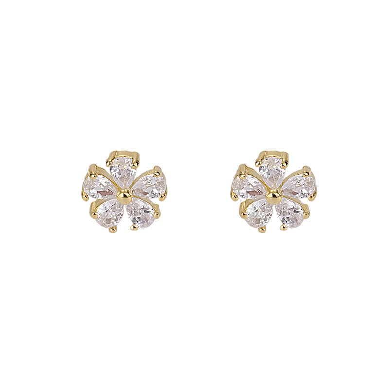 Flower Silver Earrings Simple and Exquisite Earrings 2023 New Style Personalized Light Luxury Fashion Niche Design Earrings 6