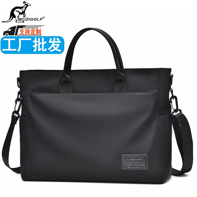 Cross-border wholesale waterproof men's handbag casual youth briefcase computer bag business men's backpack anti-theft 1