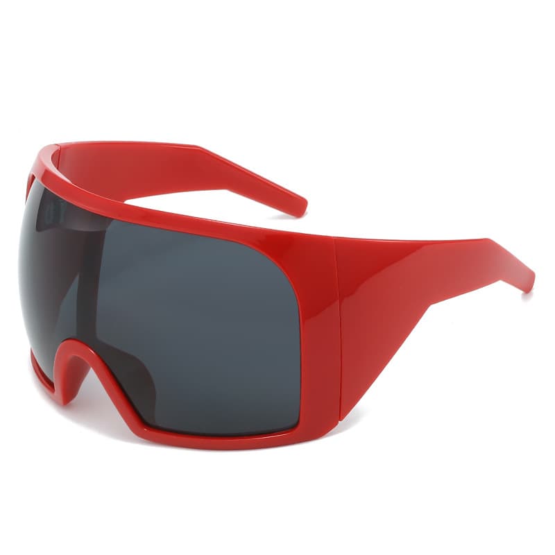 Which cross-border large-frame wrap-around sunglasses for women and men are futuristic technology all-in-one sunglasses? 4