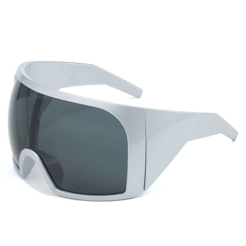 Which cross-border large-frame wrap-around sunglasses for women and men are futuristic technology all-in-one sunglasses? 8