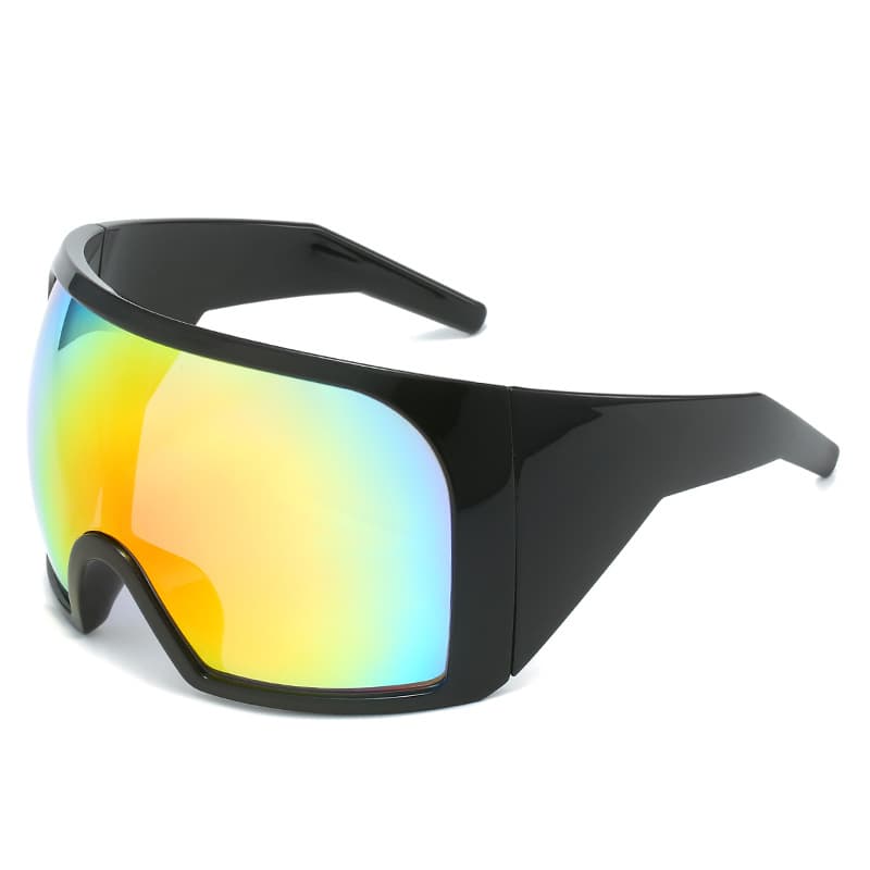 Which cross-border large-frame wrap-around sunglasses for women and men are futuristic technology all-in-one sunglasses? 9