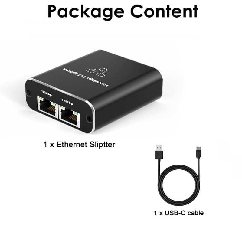Router Gigabit network distributor 1 point 2 network separation switch one point 2 splitter adapter RJ45 5