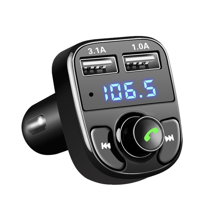 X8 car bluetooth receiver charger lossless sound quality fm transmitter plug into truck mp3 bluetooth player 6