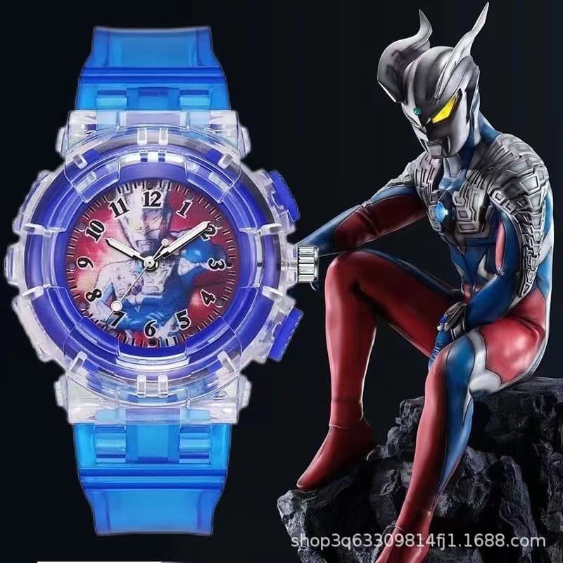 Tiga Cartoon Watch Boys and Girls Flash Version Metroid Warrior Douyin Same Style Birthday Gift 2024 New Style 4