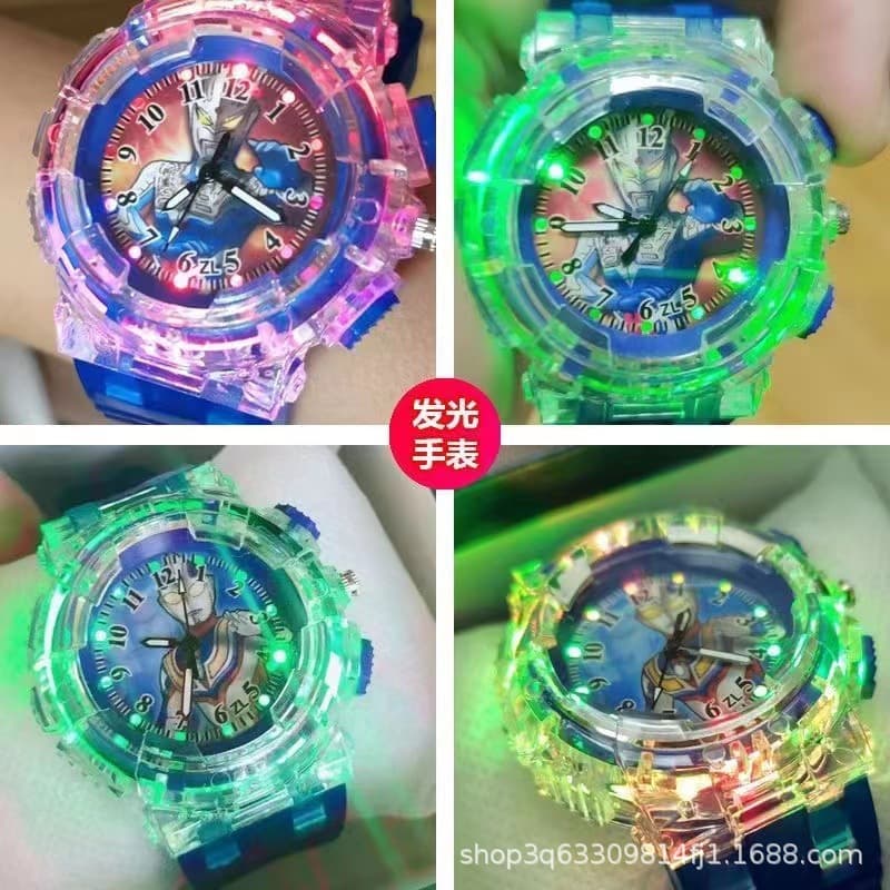 Tiga Cartoon Watch Boys and Girls Flash Version Metroid Warrior Douyin Same Style Birthday Gift 2024 New Style 5