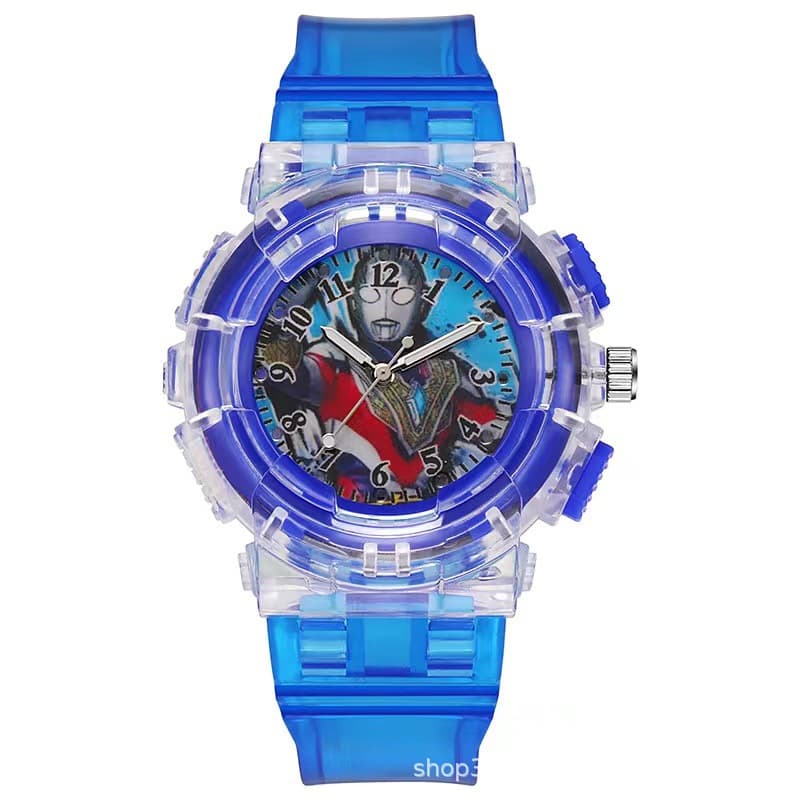 Tiga Cartoon Watch Boys and Girls Flash Version Metroid Warrior Douyin Same Style Birthday Gift 2024 New Style 7