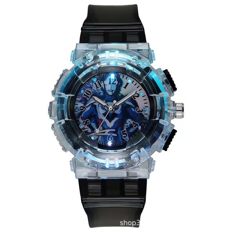 Tiga Cartoon Watch Boys and Girls Flash Version Metroid Warrior Douyin Same Style Birthday Gift 2024 New Style 8