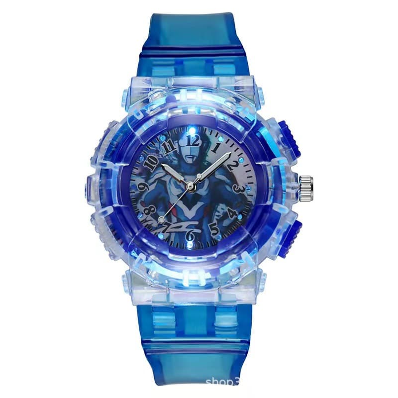 Tiga Cartoon Watch Boys and Girls Flash Version Metroid Warrior Douyin Same Style Birthday Gift 2024 New Style 9