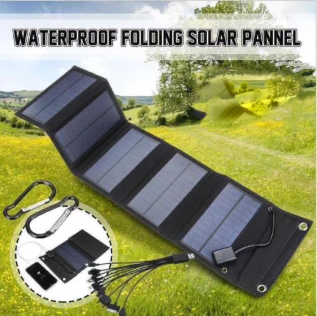 Popular 15W solar folding bag battery panel mobile phone charger camping portable mobile charging power supply 3