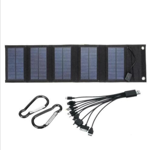 Popular 15W solar folding bag battery panel mobile phone charger camping portable mobile charging power supply 6
