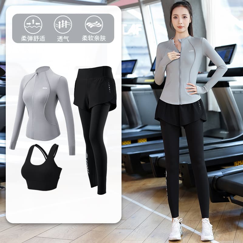 Professional outdoor morning running sports suit professional quick-drying clothing for women casual fashion running yoga fitness clothing long sleeves 10