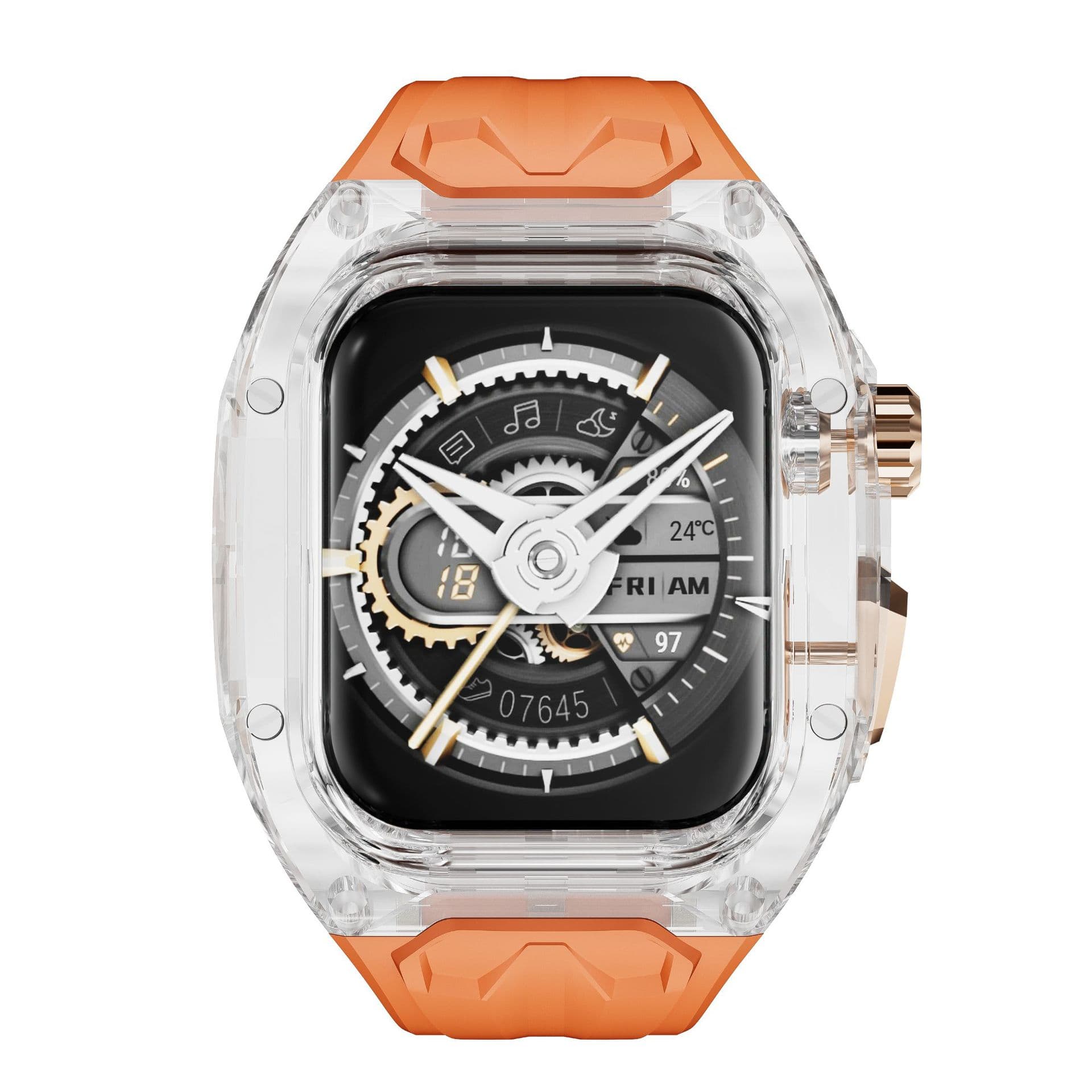S11 is suitable for Apple Watch 10th generation iwatch Lambo modified Richard style transparent case Apple watch strap 6