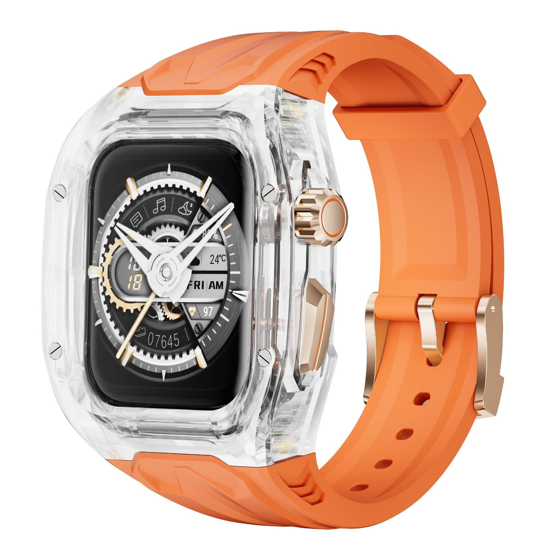 S11 is suitable for Apple Watch 10th generation iwatch Lambo modified Richard style transparent case Apple watch strap 1