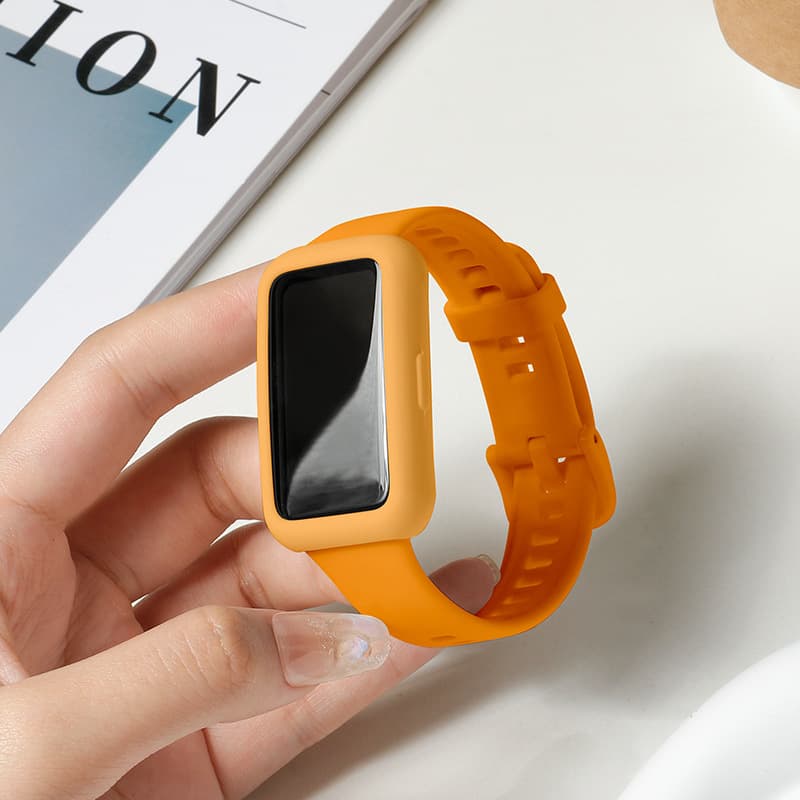 Suitable for Huawei band 7 strap silicone watch chain Huawei smart sports band 7 wrist strap liquid silicone nfc