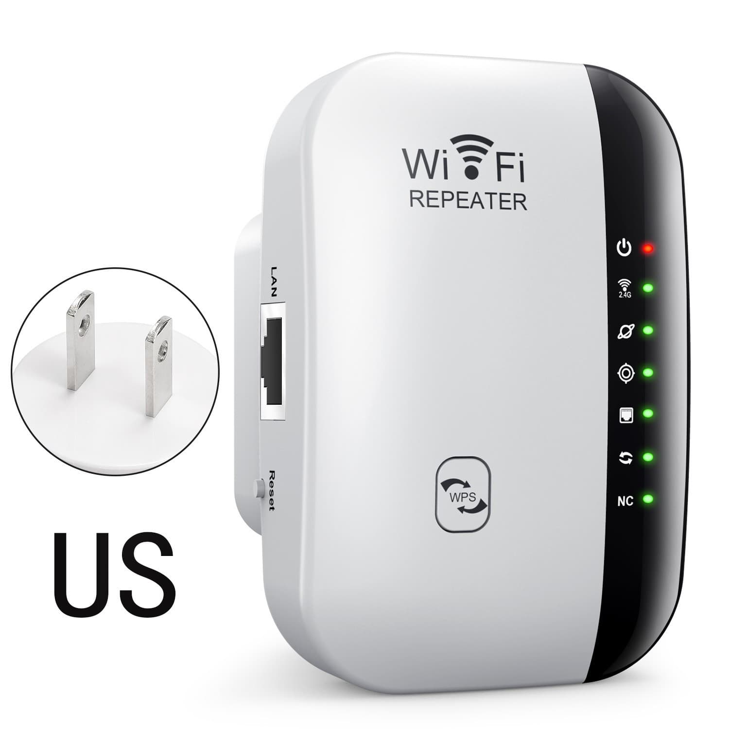 Wireless wifi repeater built-in antenna wireless router network extension booster signal amplifier 300M 7