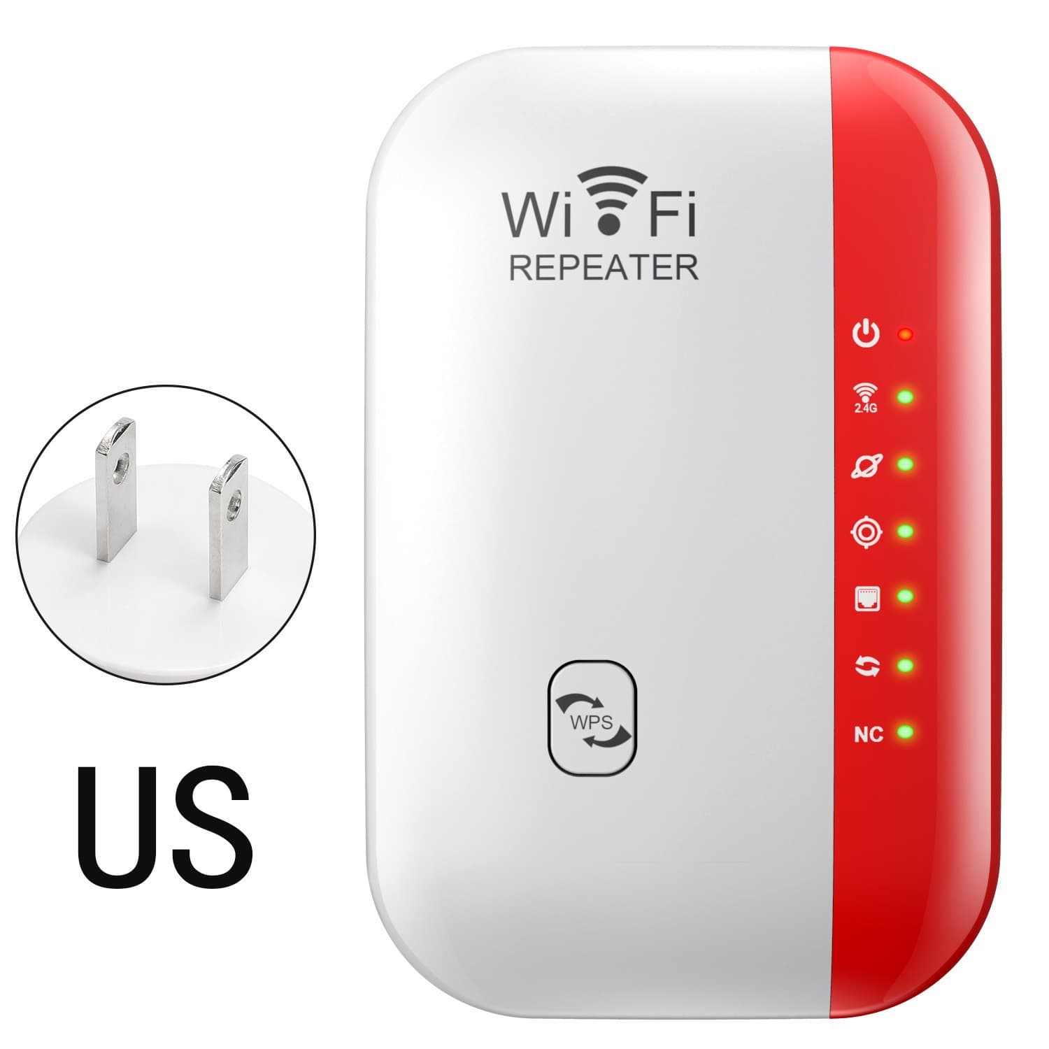 Wireless wifi repeater built-in antenna wireless router network extension booster signal amplifier 300M 8