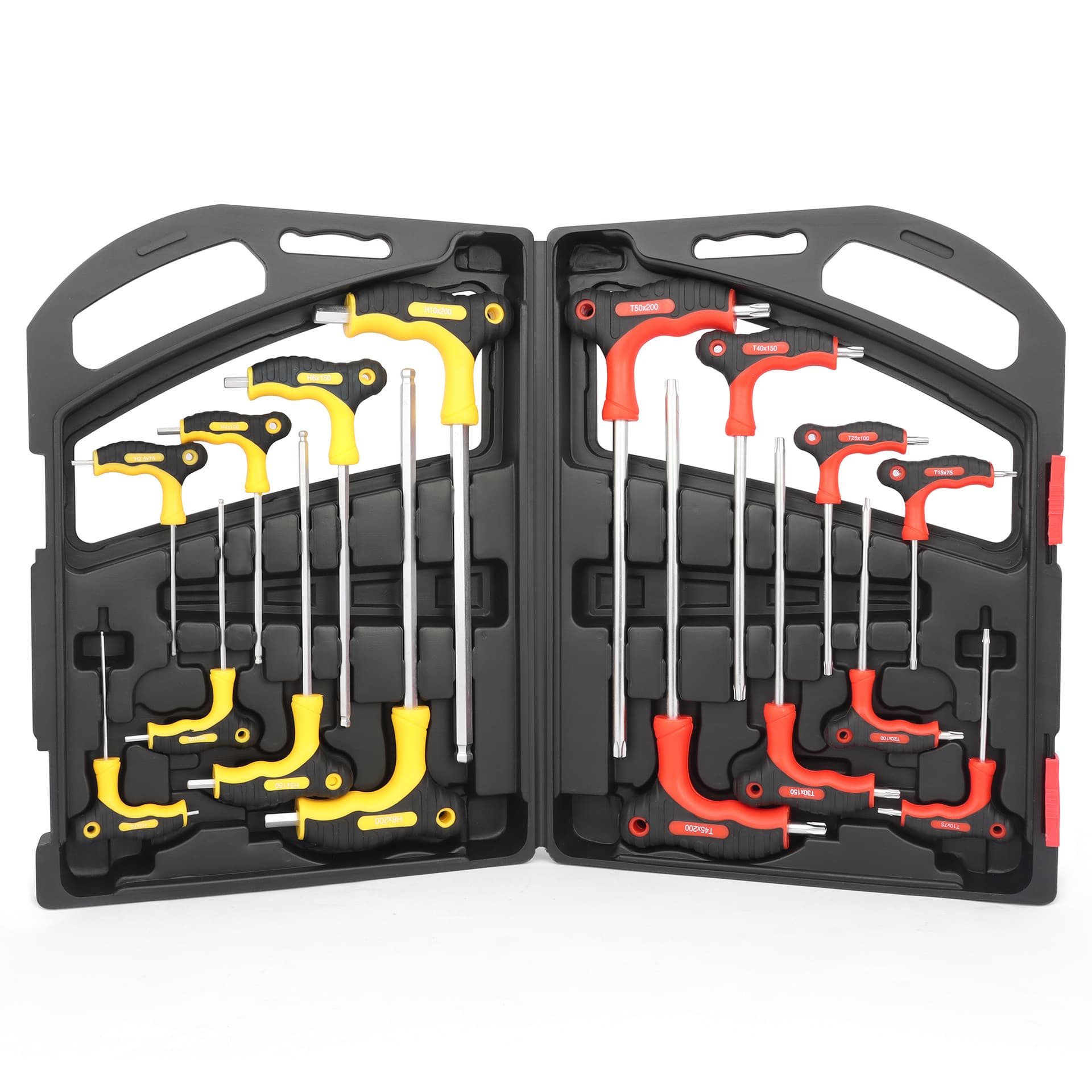 16-Piece T-Handle Torx Ball Wrench Set Performance Repair Tools with Storage Case Available in One Piece 2