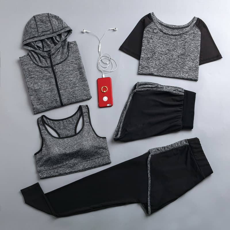 2026 Yoga Clothing Set Spring and Summer New Gym Running Sports Suit Morning Running Sportswear Fitness Clothing 3