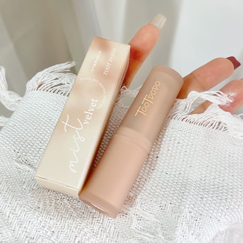 TootDodo lipstick air mist velvet enhances complexion long-lasting non-stick cup soft matte nude lipstick 2