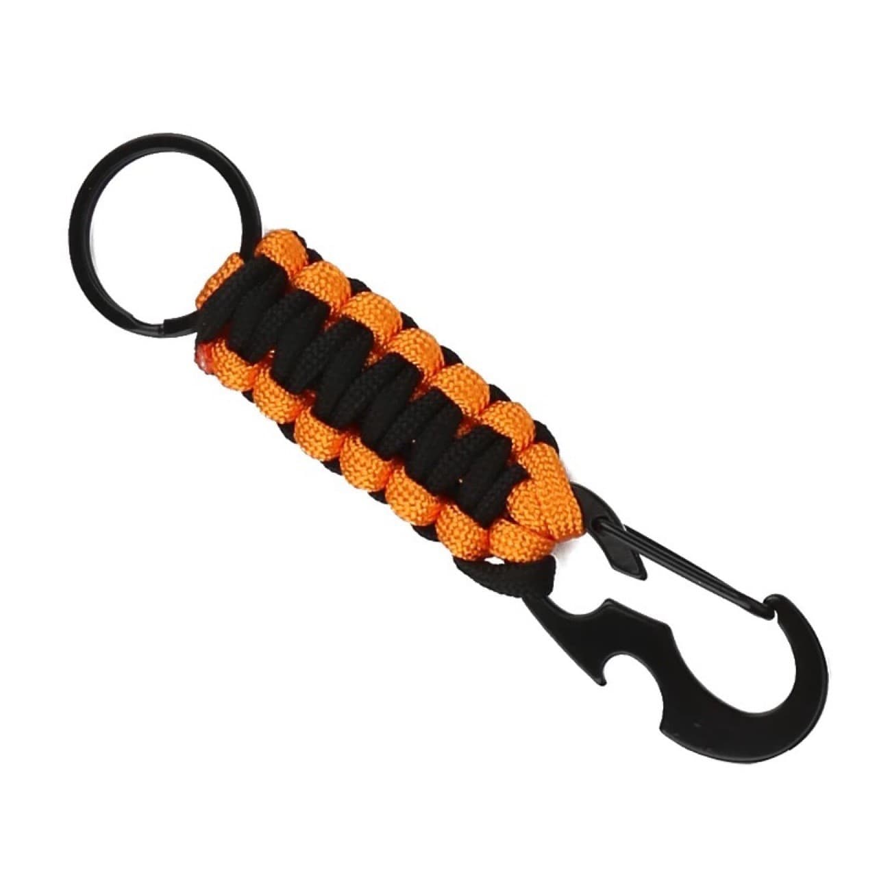 Outdoor climbing parachute rope Beetle parachute rope hand-woven key buckle emergency carabiner hawkbill buckle key chain 10