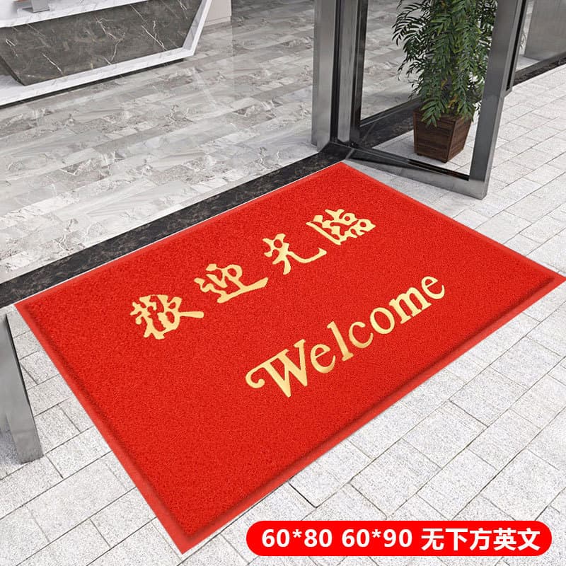 pvc carpet door wire ring foot mats entry and exit safe door mats welcome to anti-slip mats floor mats 8