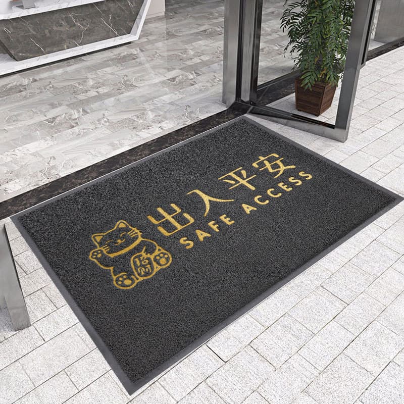 pvc carpet door wire ring foot mats entry and exit safe door mats welcome to anti-slip mats floor mats 10