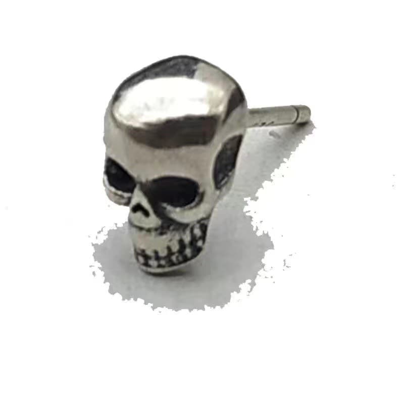 Trendy brand Crow Square Cross Earrings Cross Flower Ear Bone Skull Man S925 Silver Needle Factory Wholesale 10