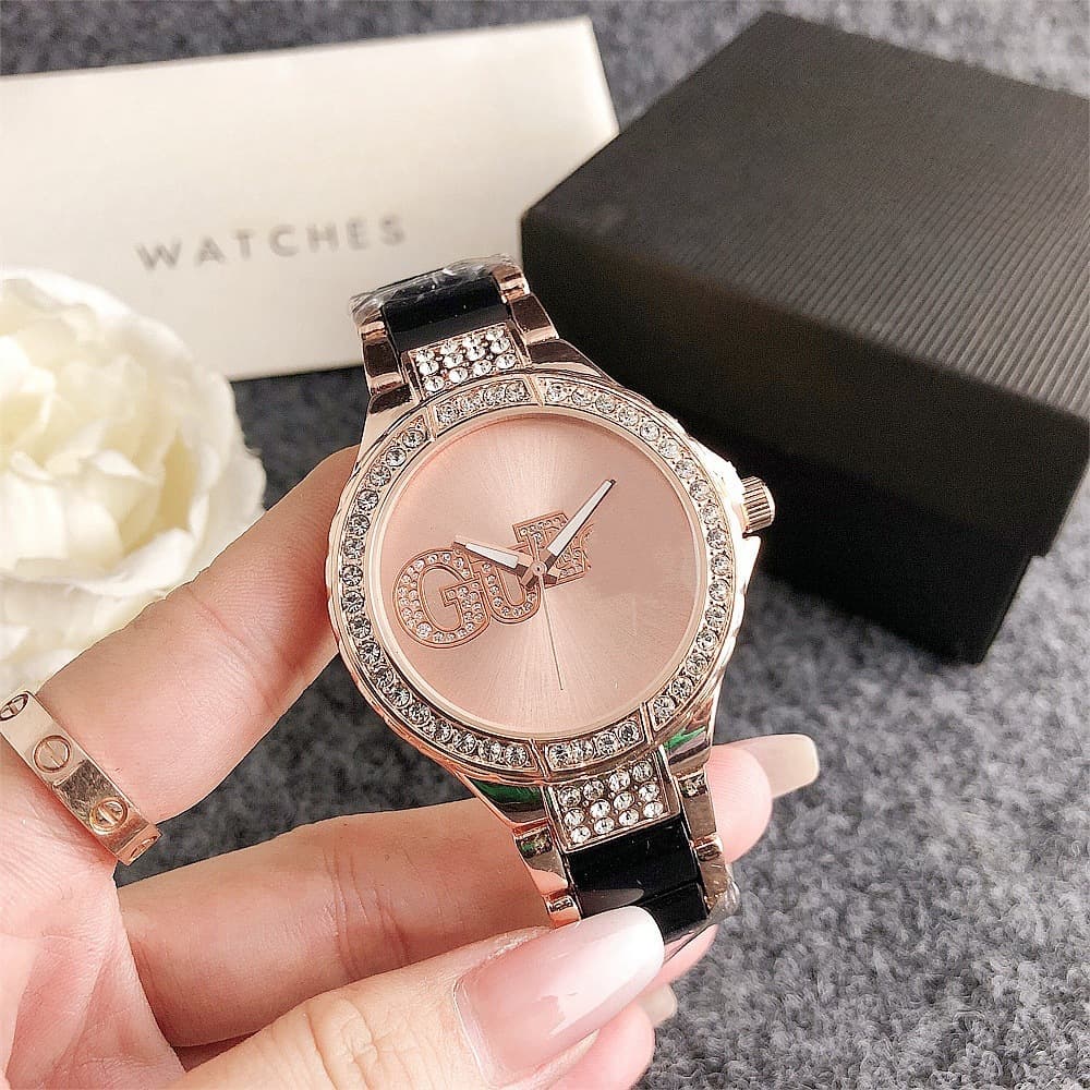 2024 Fashionable Trendy Women’s Internet Celebrity Quartz Watch Casual Temperament Korean Diamond Women’s Watch European and American Trendy Brand Watch 5