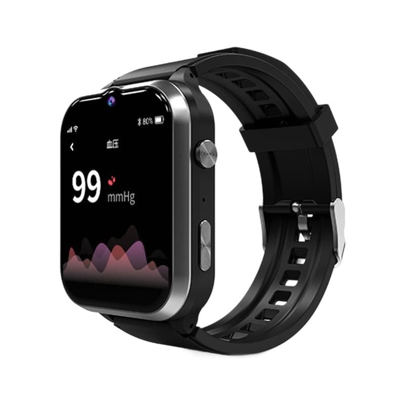 Anti-lost and fall elderly SOS blood pressure heart rate blood sugar health monitoring bracelet GPS positioning smart phone watch 9