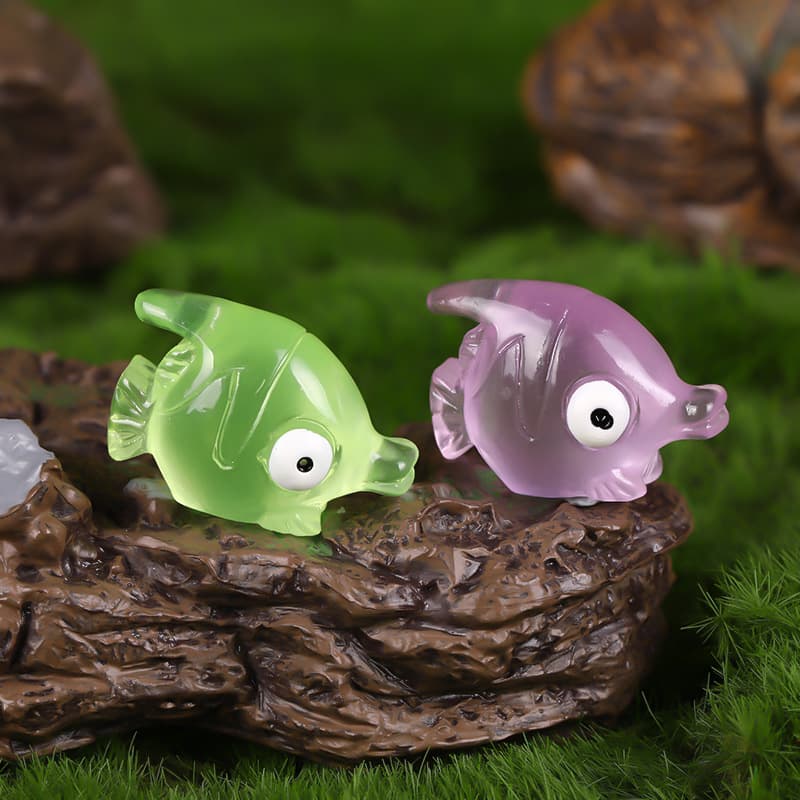 Cartoon fish resin accessories crafts marine series DIY jewelry accessories fish tank micro mini decorative furnishings 3