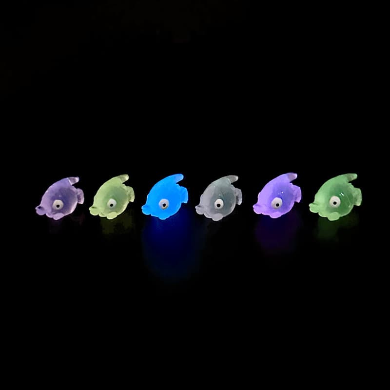 Cartoon fish resin accessories crafts marine series DIY jewelry accessories fish tank micro mini decorative furnishings 5