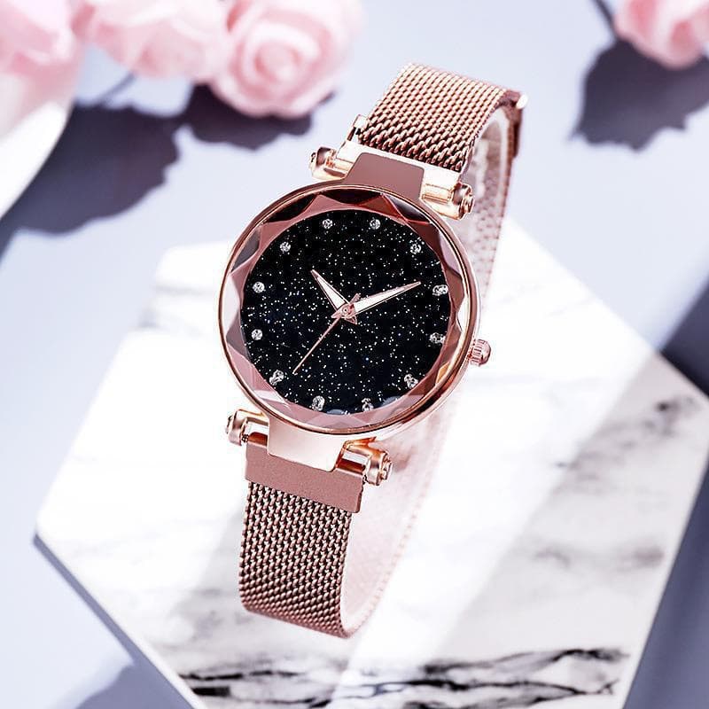 Factory direct sales foreign trade popular luxury set box versatile large rhinestone women's five-piece gift box quartz watch 4