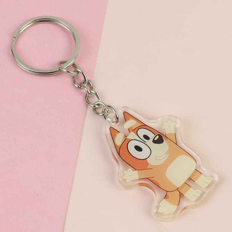 Little Blue Dog Acrylic Keychain Spot Wholesale Anime Peripheral Student School Bag Accessories Car Pendant Cute Gift 5