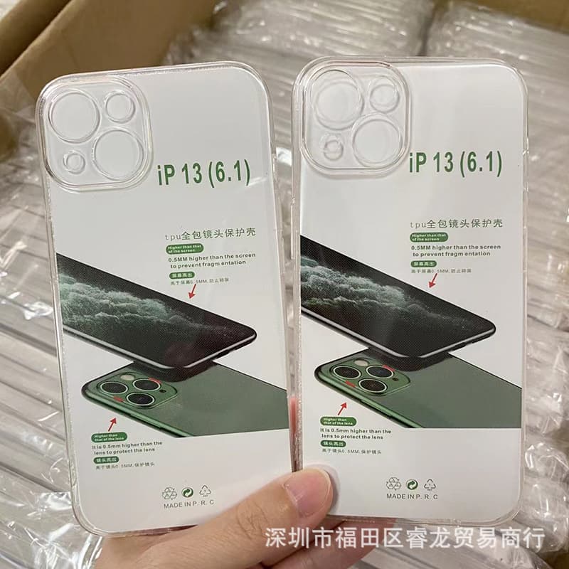 Transparent suitable for Apple 15/16 anti-fall 14 mobile phone case iphone13pro mobile phone case PM soft shell 11 wholesale 13 9