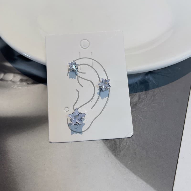 No piercing magnetic ear bone clip zircon magnetic ear bone nail for men explosive cochlear nail magnet stone cochlear nail for women wholesale 8