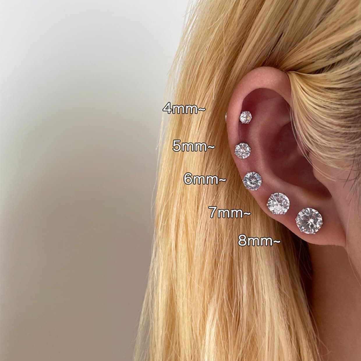 No piercing magnetic ear bone clip zircon magnetic ear bone nail for men explosive cochlear nail magnet stone cochlear nail for women wholesale