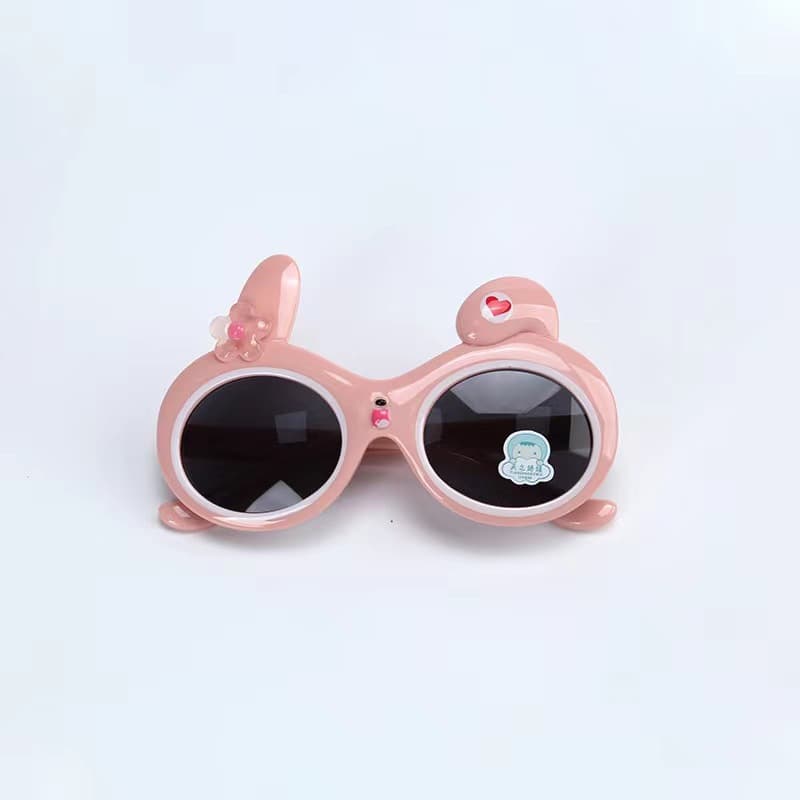 Soft silicone children's glasses and sunglasses 2024 new baby cartoon bunny sunglasses children's glasses 8