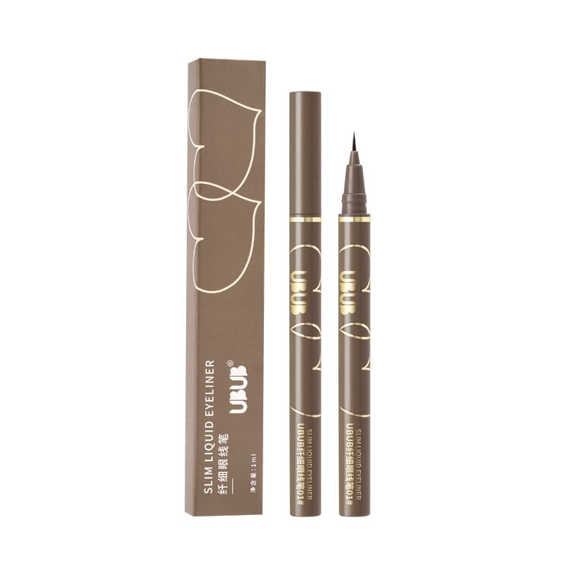 UBUB slim liquid silkworm pen waterproof quick-drying brown non-smudged liquid eyeliner pen eye makeup eyeliner manufacturer 6