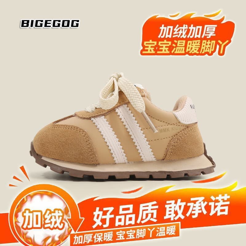 Baby sneakers 2024 autumn and winter new baby soft-soled children's shoes toddler shoes boys' cotton shoes girls' shoes 10