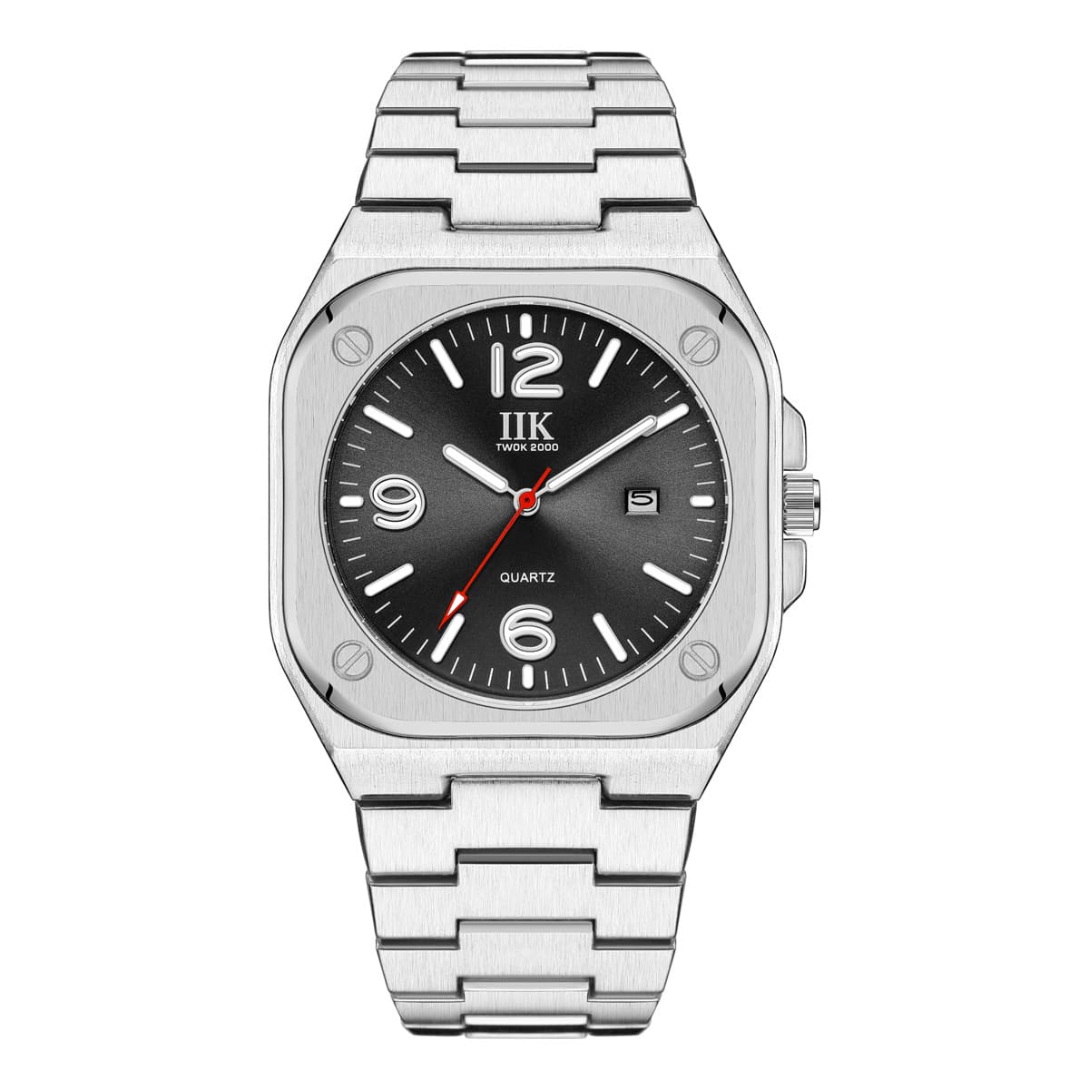 IIK 1382 cross-border popular watch men's watch luminous waterproof business casual quartz square men's watch wholesale 9