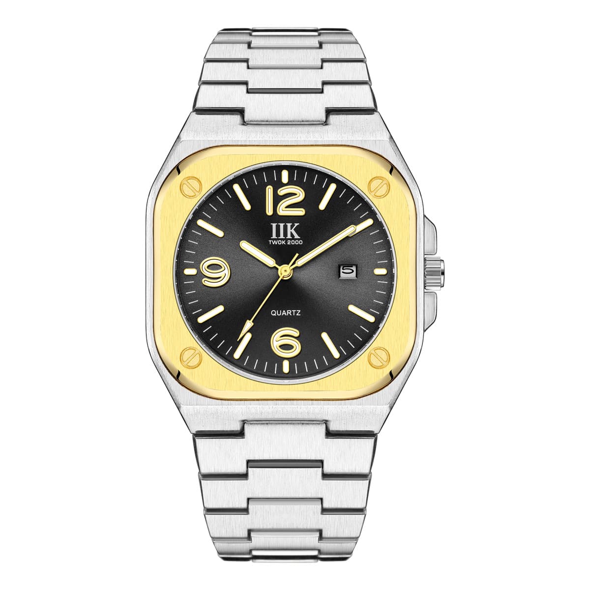 IIK 1382 cross-border popular watch men's watch luminous waterproof business casual quartz square men's watch wholesale 10