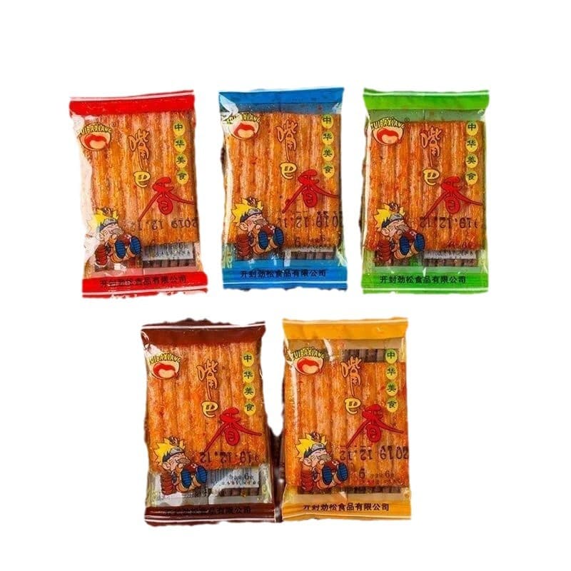 Free shipping, Spicy strips, spicy slices, spicy slices, post-8090 snacks, big knife meat, juicy vegetarian meat, childhood delicious snacks 6
