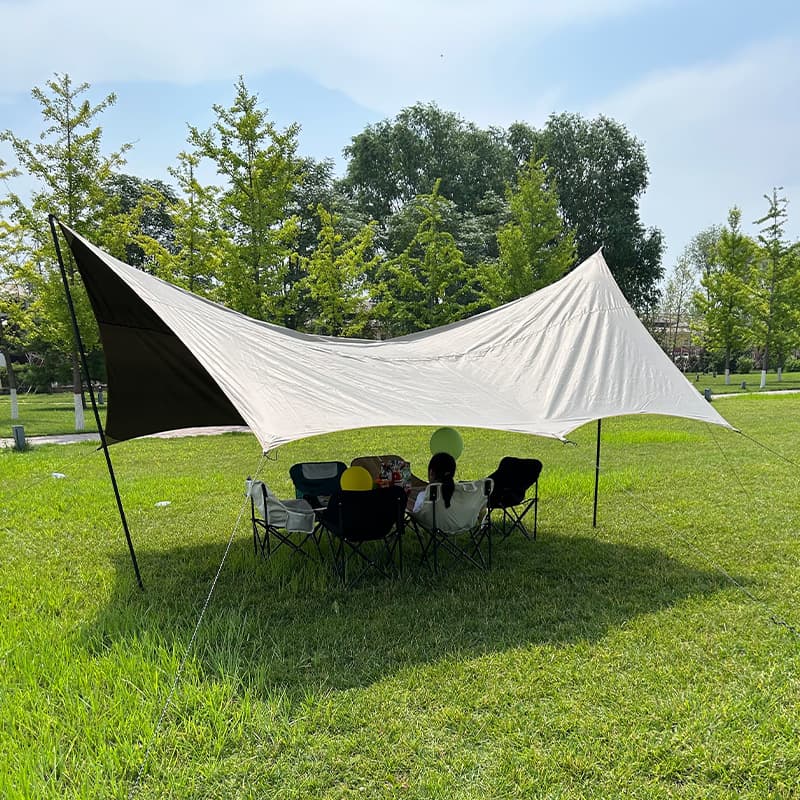 Camping canopy tent, outdoor camping awning, portable sun protection and rainproof ATV side vinyl curtain wholesale 3