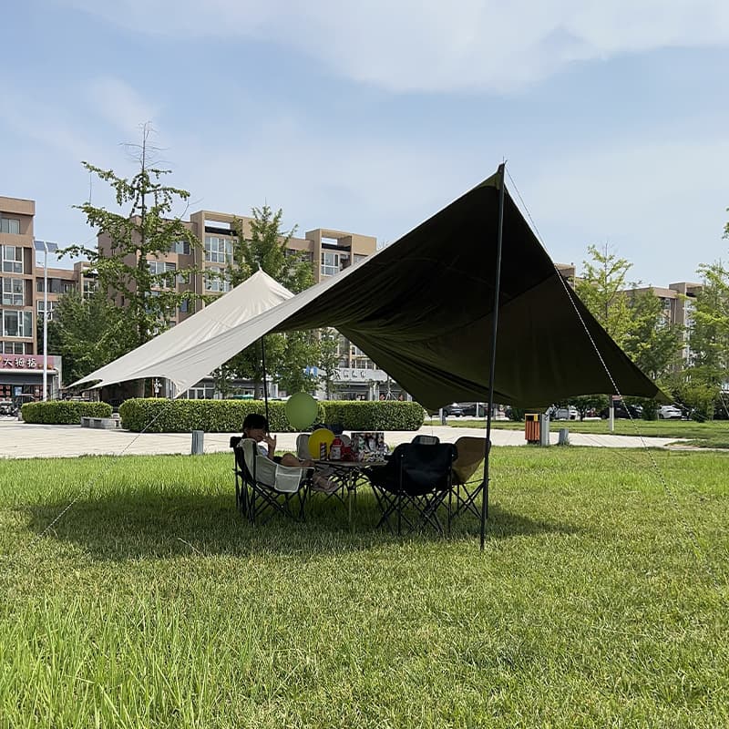 Camping canopy tent, outdoor camping awning, portable sun protection and rainproof ATV side vinyl curtain wholesale 4