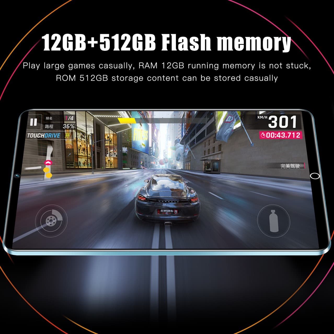 2025 new in-stock cross-border 10-inch tablet computer originated from Google English system Android ten-core high-definition screen 4