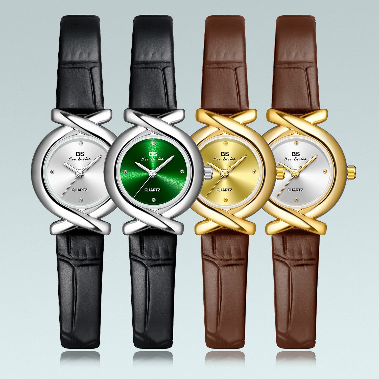 BS retro hot-selling factory direct sales foreign trade Japanese and Korean retro gifts light luxury genuine leather temperament women's watch FA1786 belt 2