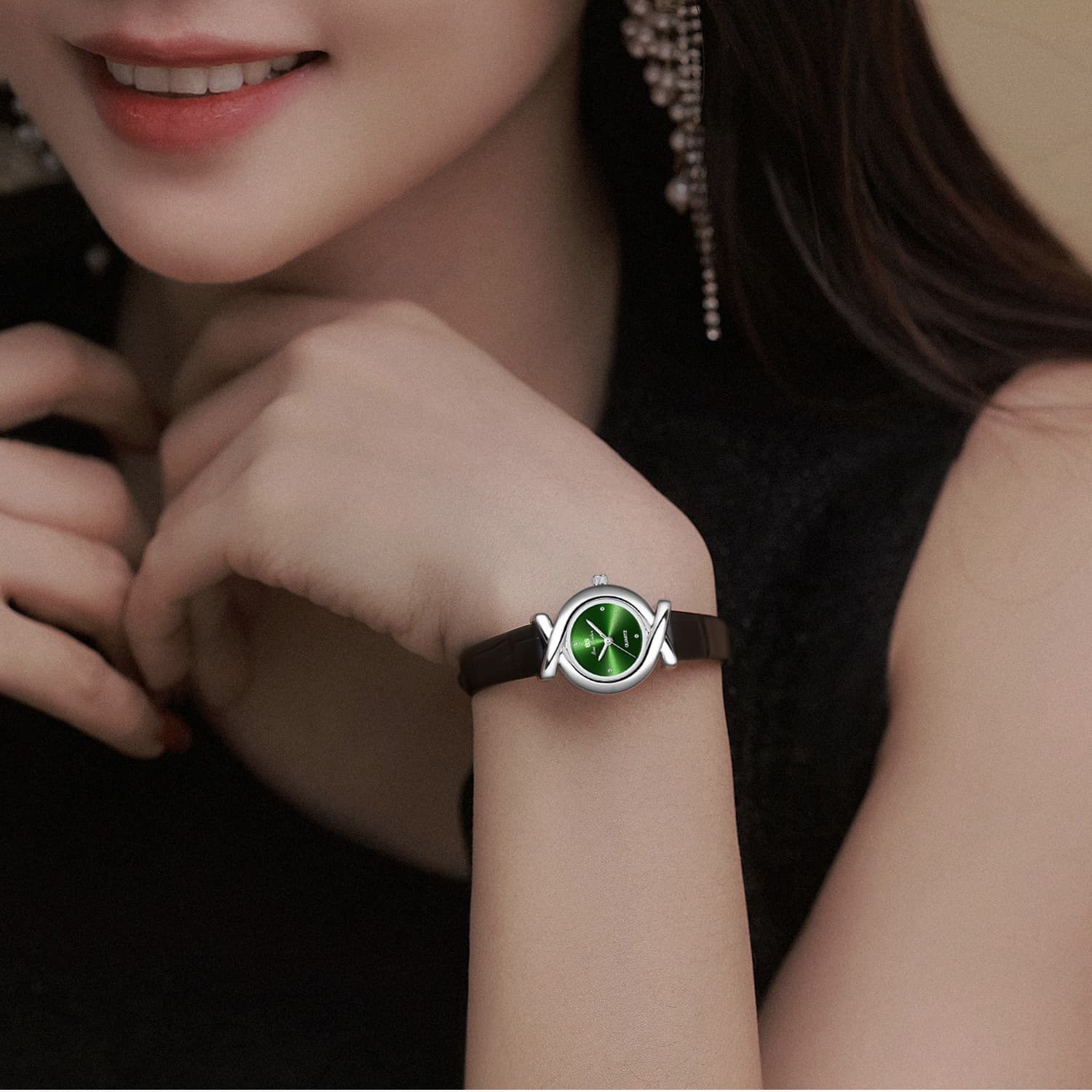 BS retro hot-selling factory direct sales foreign trade Japanese and Korean retro gifts light luxury genuine leather temperament women's watch FA1786 belt 3