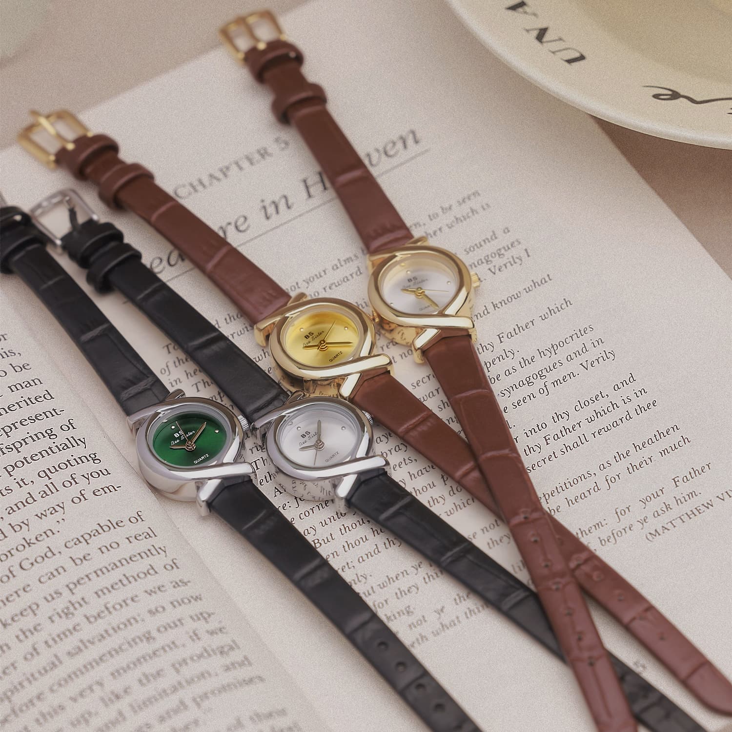 BS retro hot-selling factory direct sales foreign trade Japanese and Korean retro gifts light luxury genuine leather temperament women's watch FA1786 belt 5