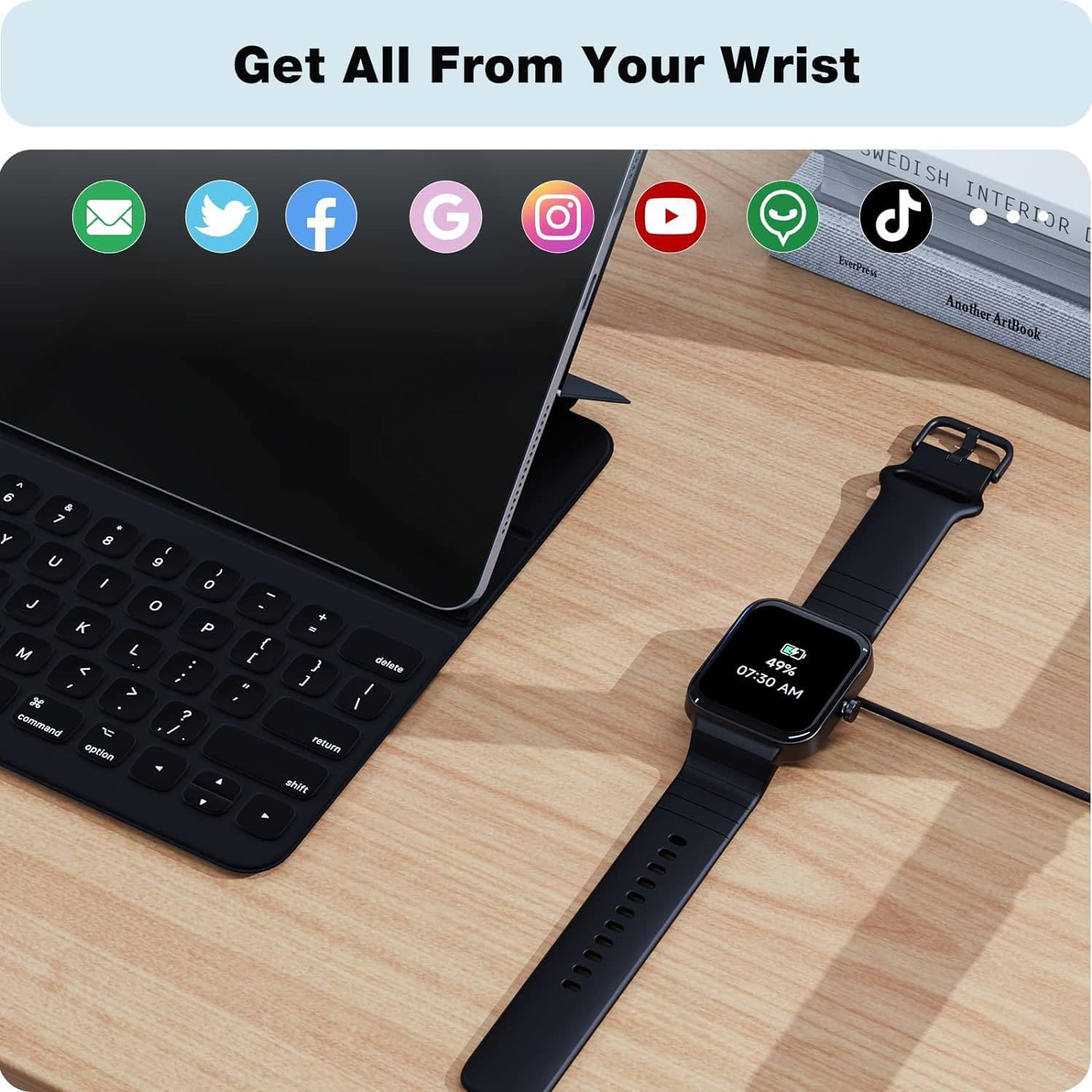 Popular IDW15 smart watch 1.8" fitness watch tracker heart rate monitoring sleep calories waterproof 4