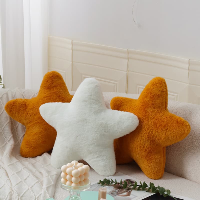 Star pillows bay window tatami bedroom floor ins special-shaped chair cushion carpet chair back bay window decoration 4